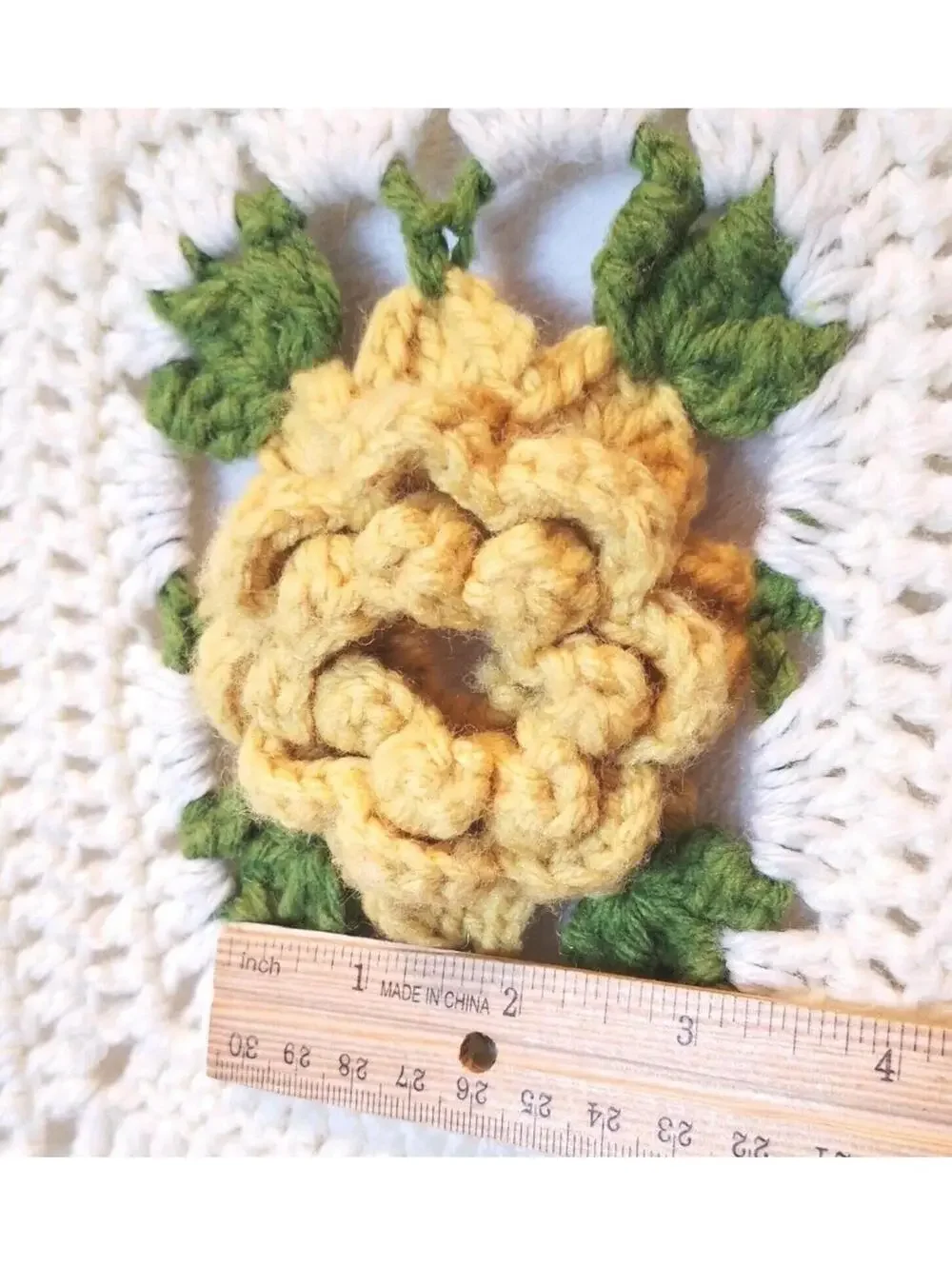 RARE VINTAGE Fall Floral Granny Square Crocheted Afghan/Blanket (45